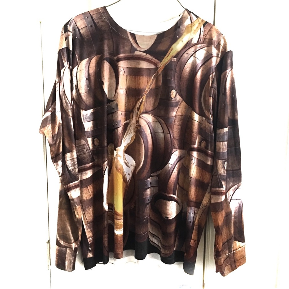 Get A Life beer print long sleeve shirt